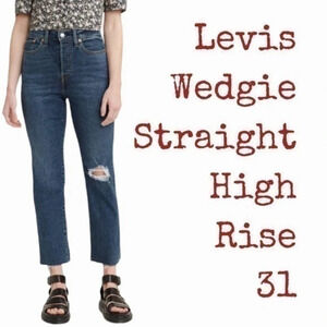 Levis wedgie fit high rise jeans size 31 size 12